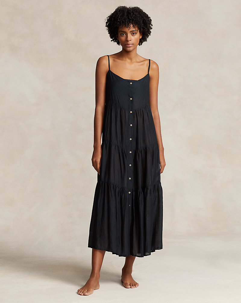Tiered Midi Dress Cover-Up Polo Ralph Lauren 1