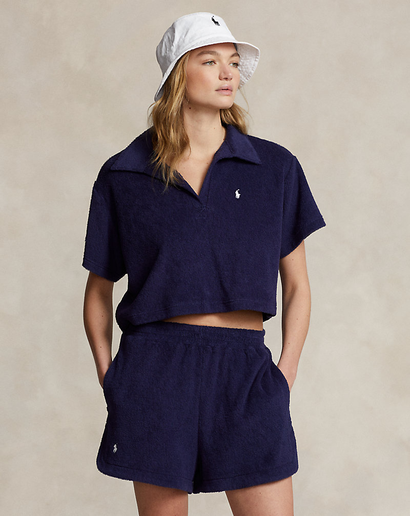 Terry Polo Shirt and Short Cover-Up Set Polo Ralph Lauren 1