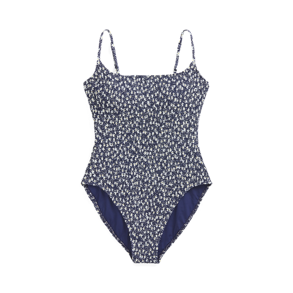 badpak met v-hals 'paradise blue