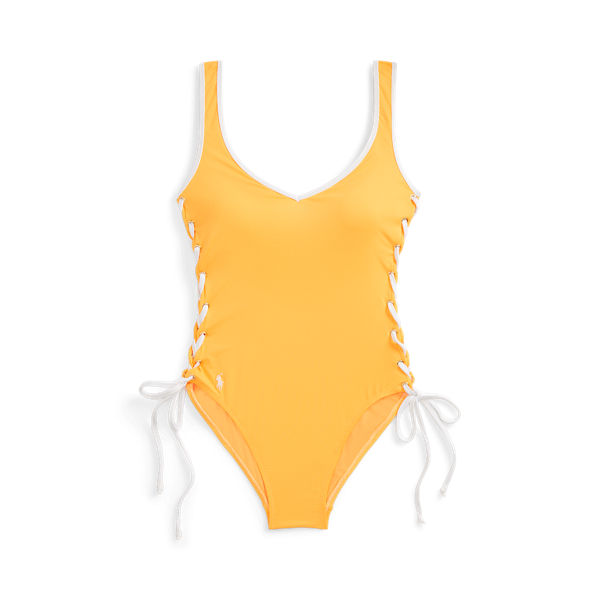 Lace-Up One-Piece Swimsuit for Women | Ralph Lauren® CO