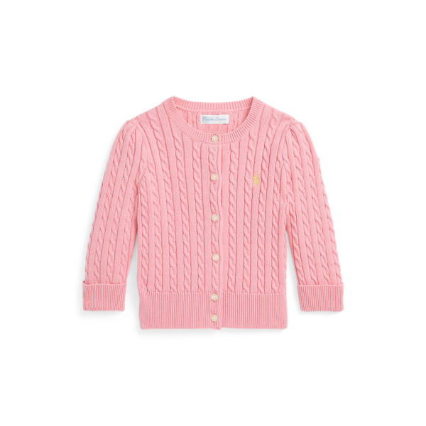 Cable-Knit Cotton Cardigan Baby Girl 1