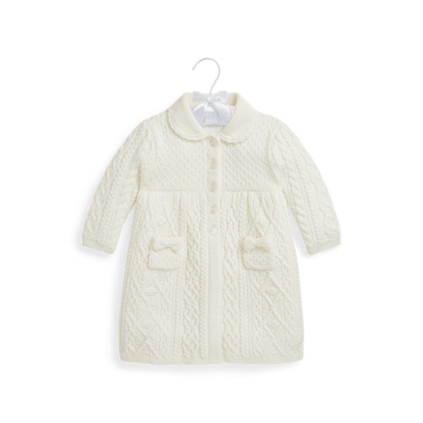 Baby Girl Cream Knitwear Ralph Lauren PA
