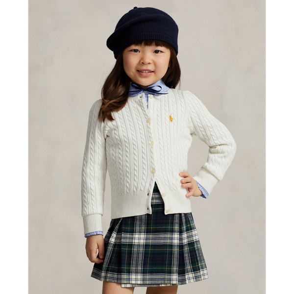 Mini-Cable Cotton Cardigan Girls 2-6x 1