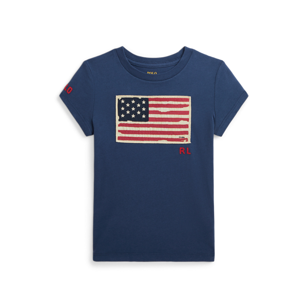 T-shirt drapeau en jersey de coton