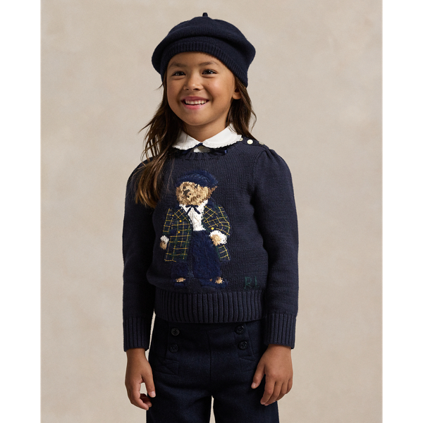 Polo Bear Crewneck Sweater for Children Ralph Lauren UK