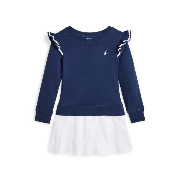 Robe Barbie Pour Fille En Tissu éponge - Manches Longues, Confortable, Taille élastique