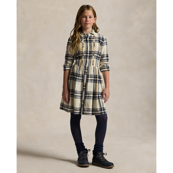 Chemisier scozzese in twill da bambina Ralph Lauren IT