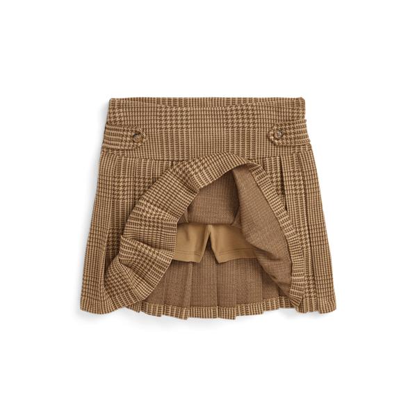 [폴로] Plaid Pleated Double-Knit Skort