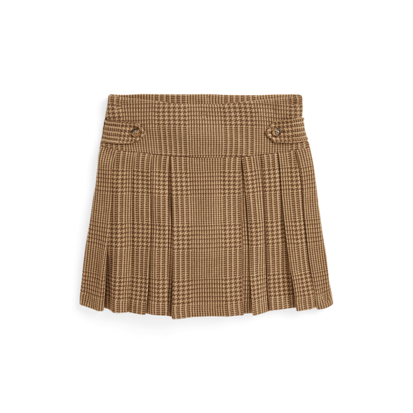 [폴로] Plaid Pleated Double-Knit Skort