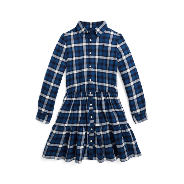 Ralph lauren plaid flannel shirtdress outlet