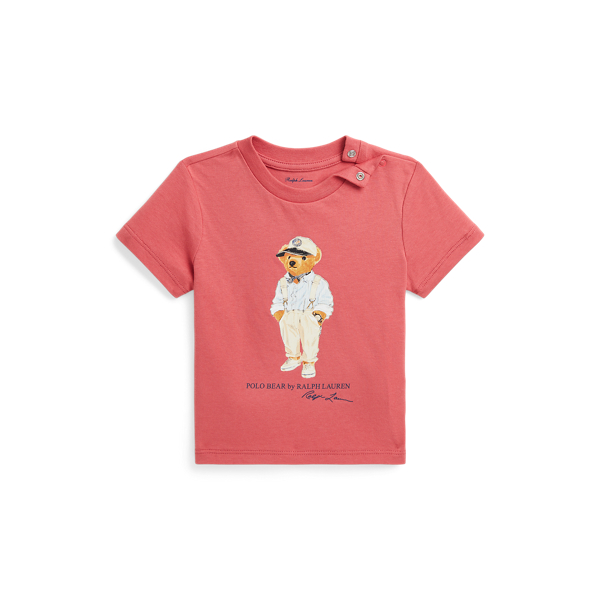 Katoenen jersey T-shirt met Polo Bear