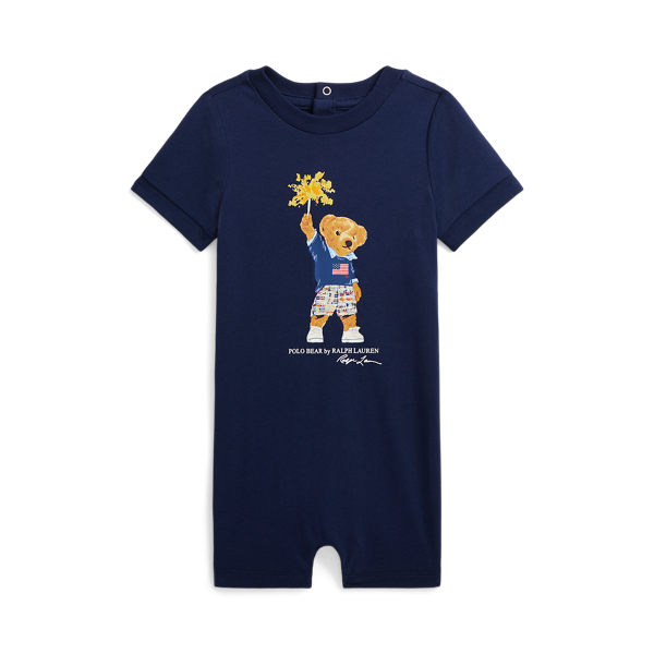 Babygrow sem pernas de algodão Polo Bear