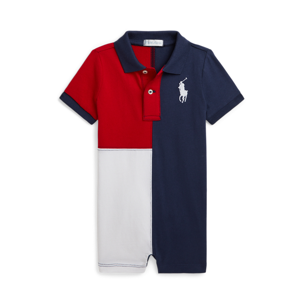 Big Pony Cotton Jersey Polo Coverall