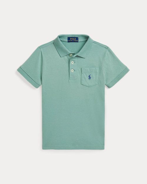 Cotton Jersey Pocket Polo Shirt