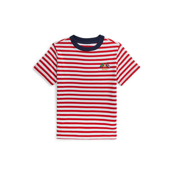 Sailing-Flag Striped Cotton Jersey Tee