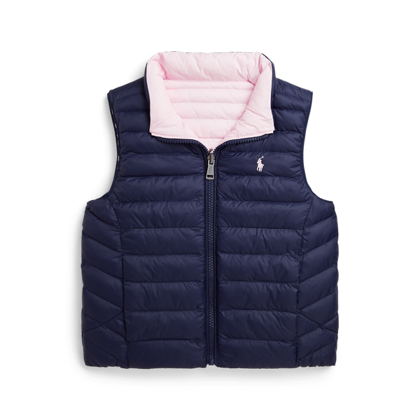 P Layer 2 Reversible Quilted Gilet for Boys Ralph Lauren IE