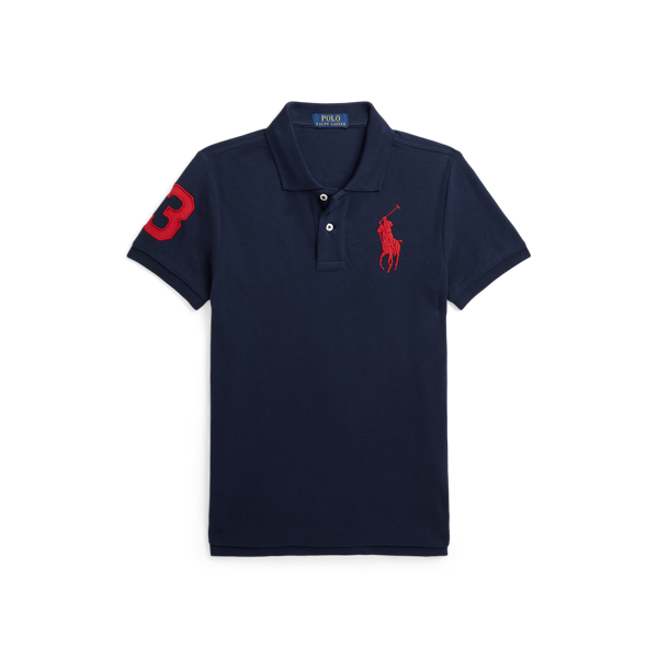 Slim Fit Cotton Mesh Polo