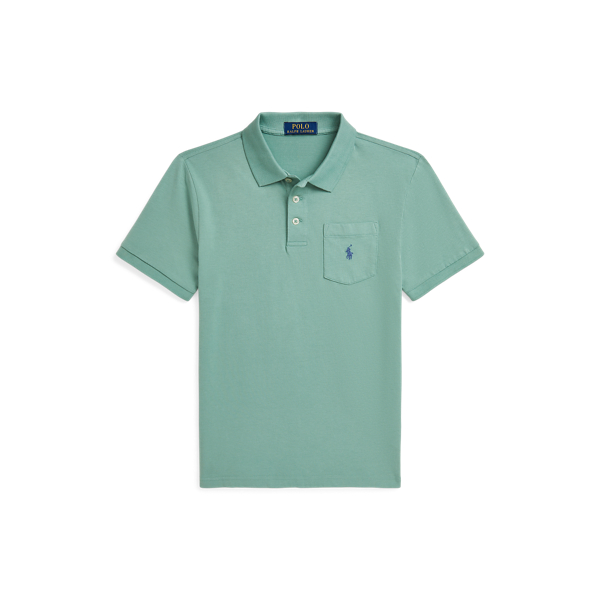 Cotton Jersey Pocket Polo Shirt