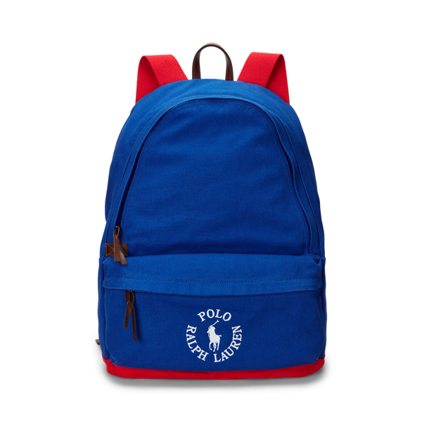 Logo-Embroidered Canvas Backpack Polo Ralph Lauren 1