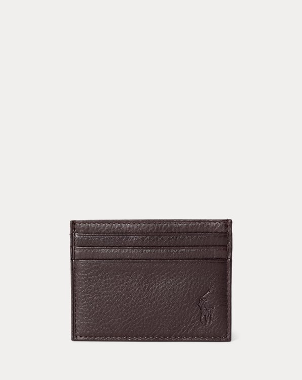 Pebbled Leather Card Case