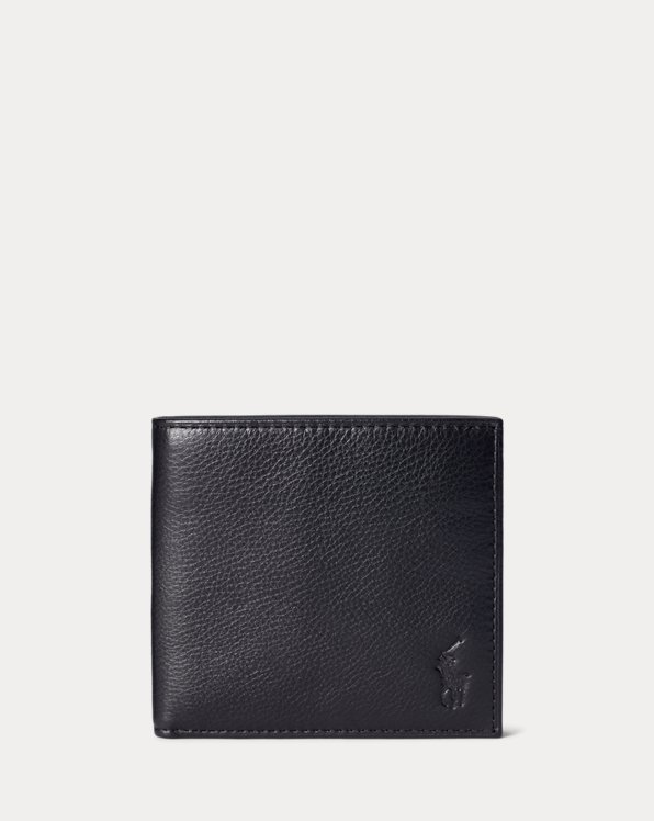 Pebbled Leather Billfold Wallet