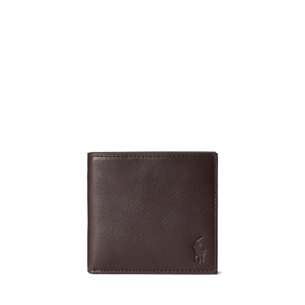 Pebbled Leather Billfold Wallet