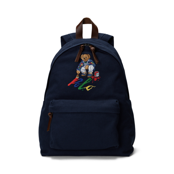 Polo Bear Canvas Backpack