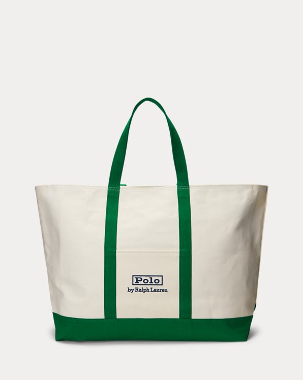 Logo-Embroidered Canvas Tote