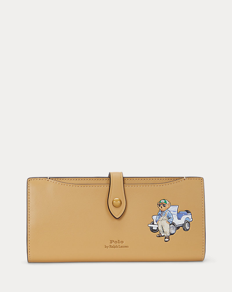 Polo Bear Leather Snap Wallet Polo Ralph Lauren 1