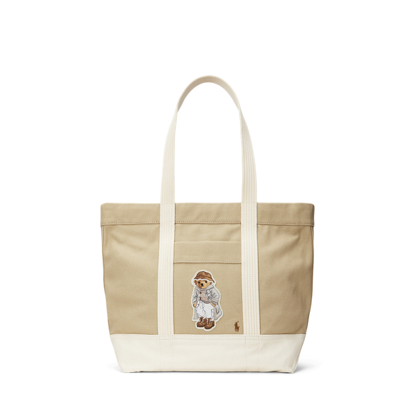 Polo Bear Canvas Medium Tote for Women Ralph Lauren® KW