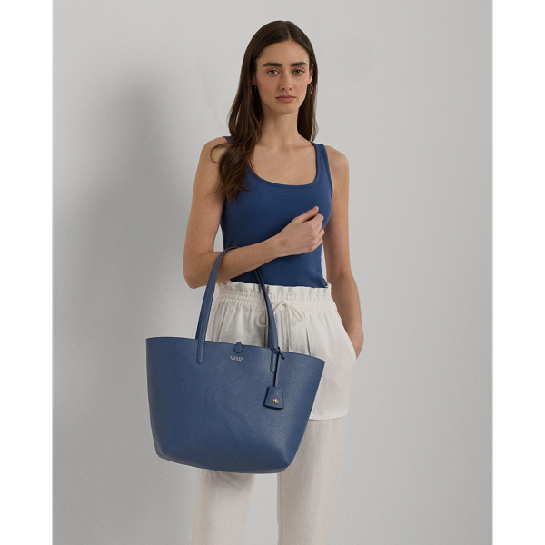 Faux Leather Reversible Tote
