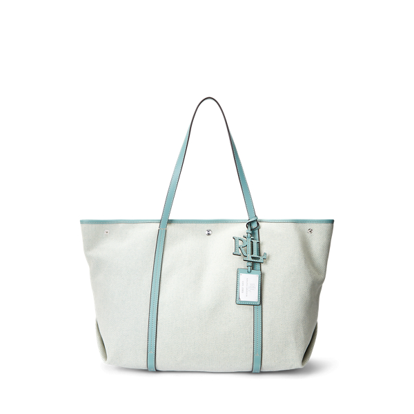 Canvas &amp; Leather Large Emerie Tote Lauren 1