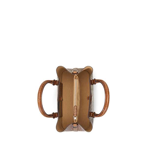Embossed Leather Small Marcy Satchel for Women | Ralph Lauren® UK