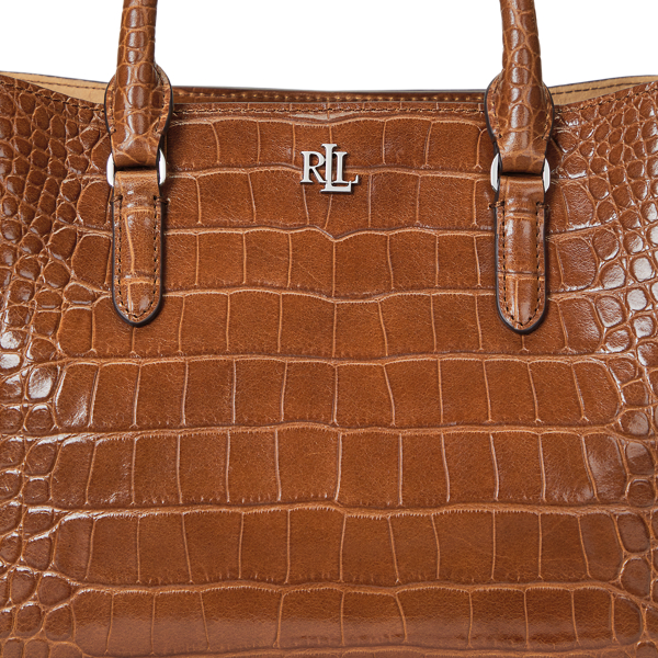 Embossed Leather Small Marcy Satchel for Women | Ralph Lauren® UK