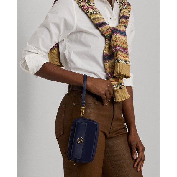 Leather Small Marcy Convertible Pouch for Women | Ralph Lauren® UK
