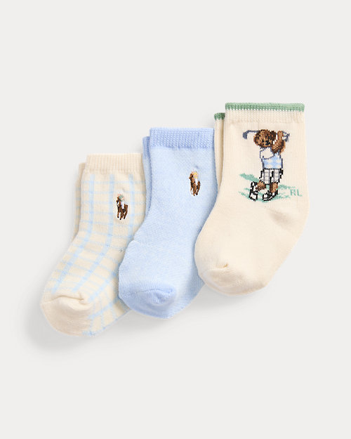Polo Bear Ankle Sock 3-Pack