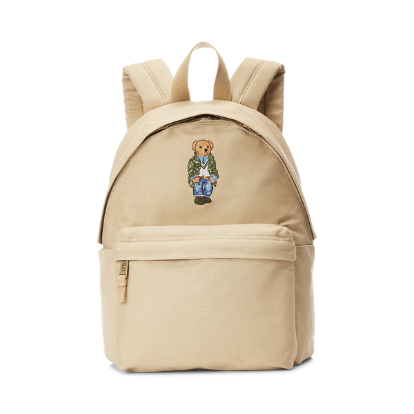 Polo Bear Cotton Canvas Backpack