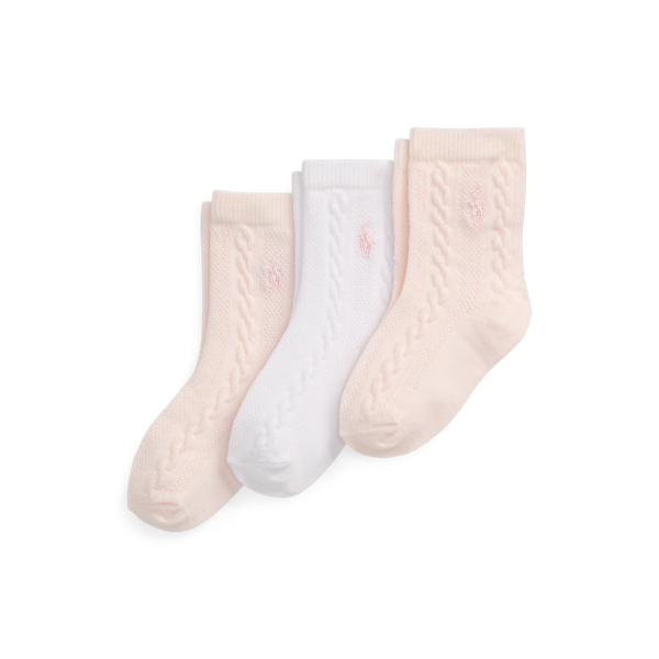 Cable-Knit Ankle Sock 3-Pack