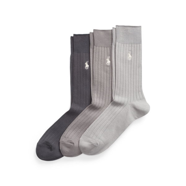 Rib-knit Cotton-Blend Crew Sock 3-Pack