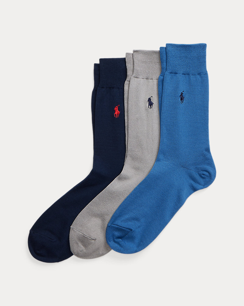 3 pares de meias em mistura de algodão Polo Ralph Lauren 1