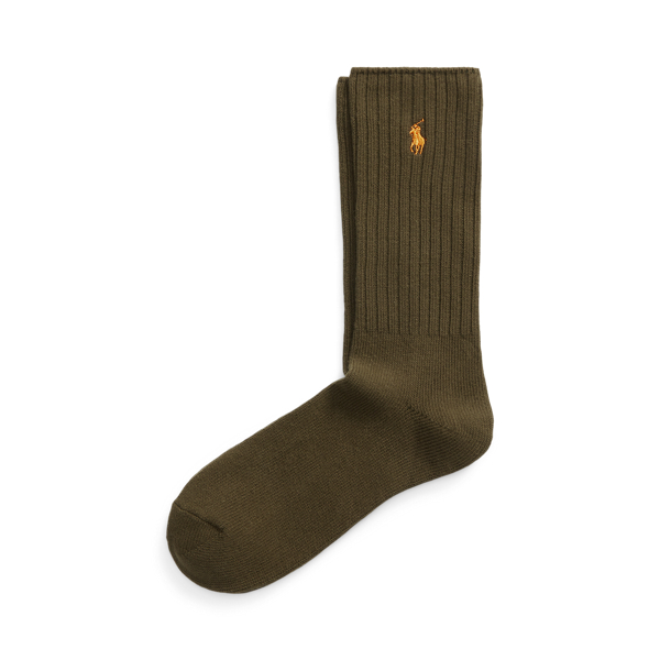 Cotton-Blend Crew Socks