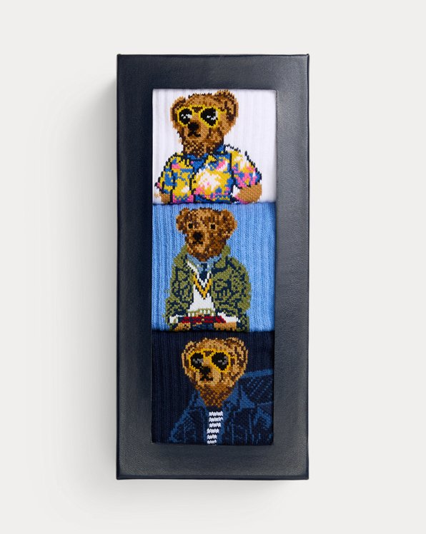 Polo Bear Crew 3-Sock Gift Set
