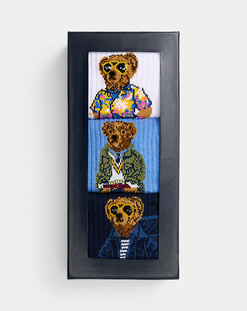 Polo Bear Crew 3-Sock Gift Set Polo Ralph Lauren 1
