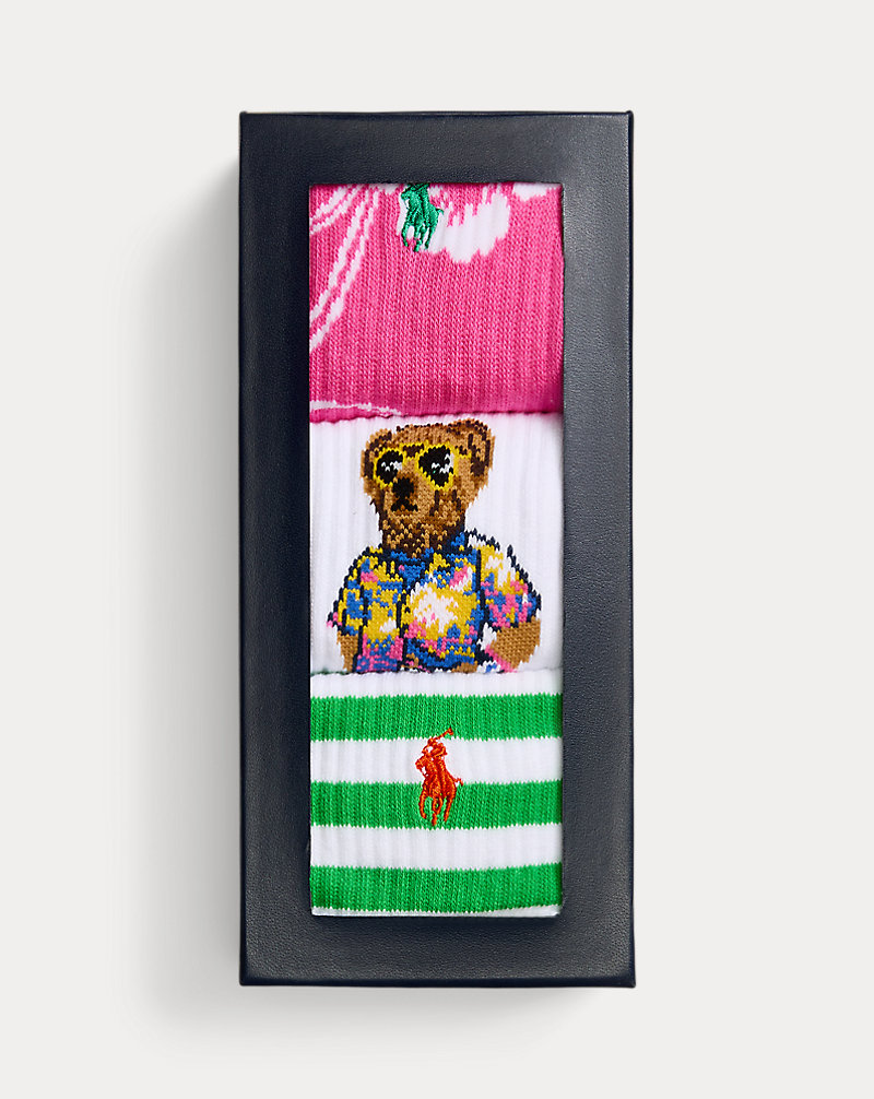 Polo Bear Crew 3-Sock Gift Set Polo Ralph Lauren 1