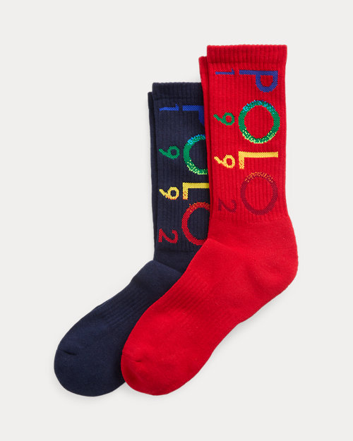 Polo 1992 Cotton-Blend Crew Sock 2-Pack
