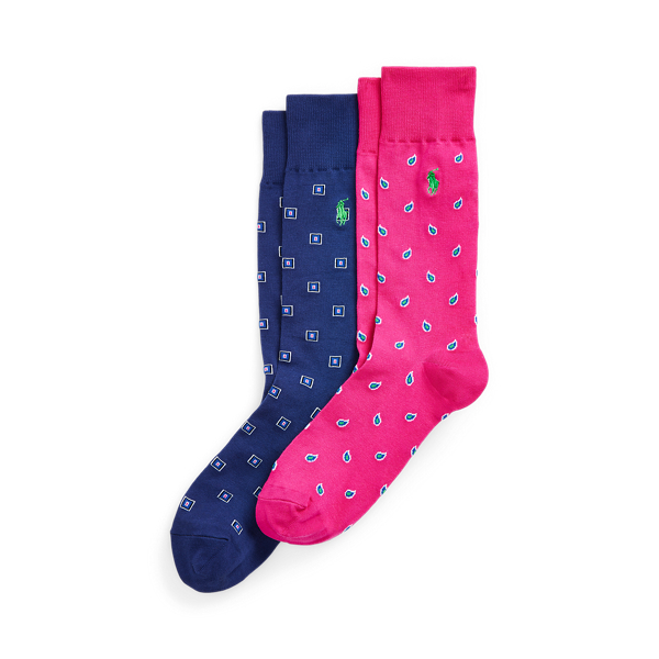 Paisley & Medallion Crew Sock 2-Pack