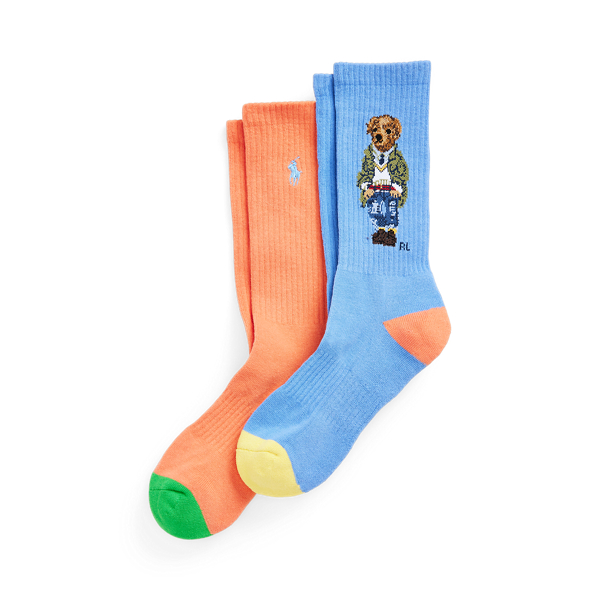 Polo Bear Cotton-Blend Crew Sock 2-Pack