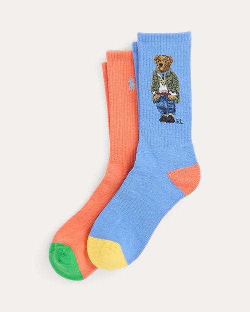 Polo Bear Cotton-Blend Crew Sock 2-Pack