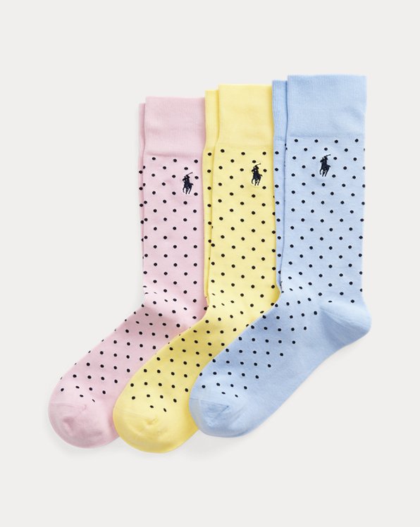 Polka-Dot Trouser Sock 3-Pack
