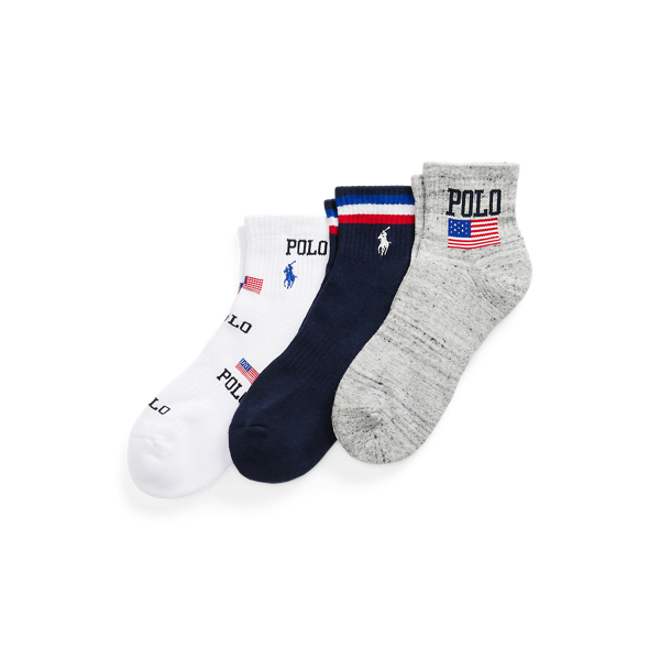 Americana Quarter-Crew Sock 3-Pack